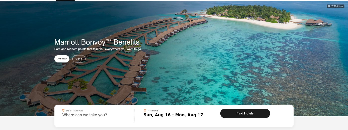 Marriott Bonvoy Black Friday campaign creative