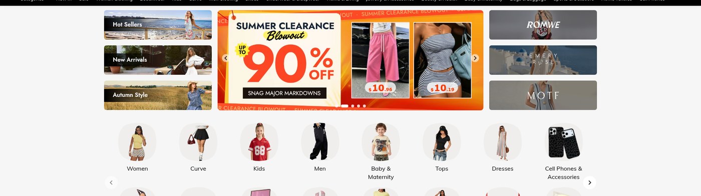 SHEIN Black Friday campaign creative