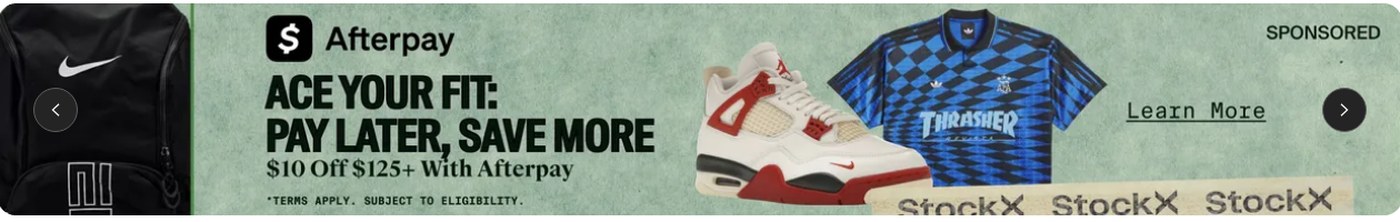 StockX Black Friday campaign creative